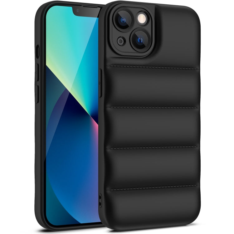 For iPhone 14 Plus Eiderdown Airbag Shockproof Phone Case