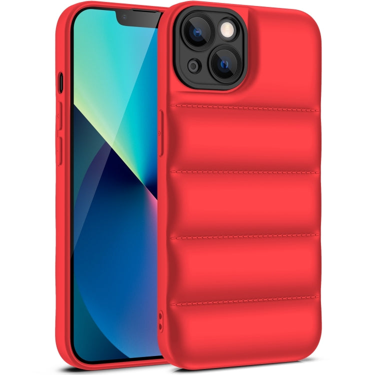 For iPhone 14 Plus Eiderdown Airbag Shockproof Phone Case