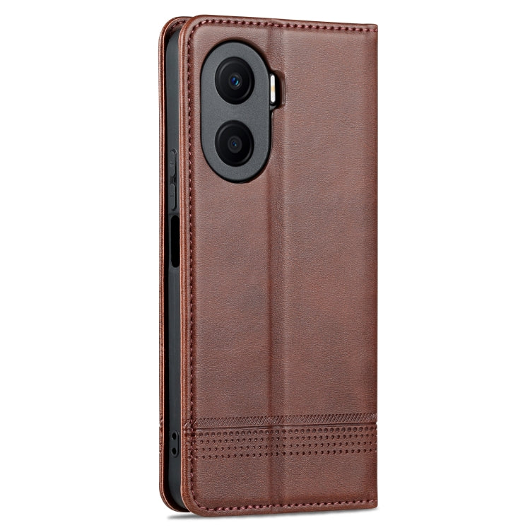 For Honor Play 40 Plus AZNS Magnetic Calf Texture Flip Leather Phone Case