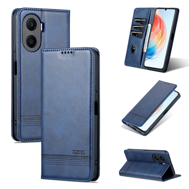 For Honor Play 40 Plus AZNS Magnetic Calf Texture Flip Leather Phone Case