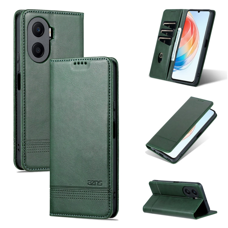 For Honor Play 40 Plus AZNS Magnetic Calf Texture Flip Leather Phone Case