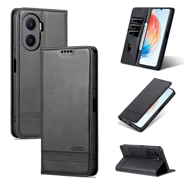For Honor Play 40 Plus AZNS Magnetic Calf Texture Flip Leather Phone Case