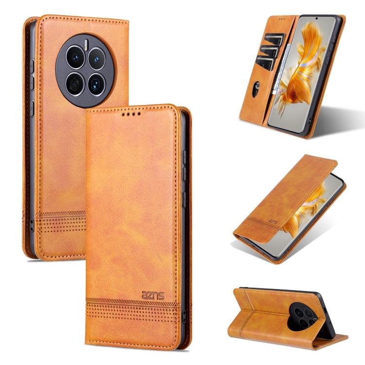 For Huawei Mate 50 / Mate 50E AZNS Magnetic Calf Texture Flip Leather Phone Case