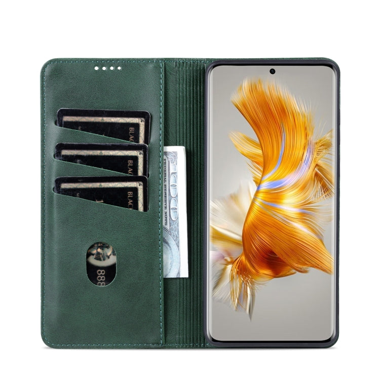 For Huawei Mate 50 / Mate 50E AZNS Magnetic Calf Texture Flip Leather Phone Case