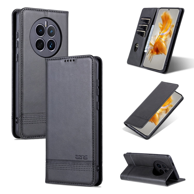 For Huawei Mate 50 / Mate 50E AZNS Magnetic Calf Texture Flip Leather Phone Case