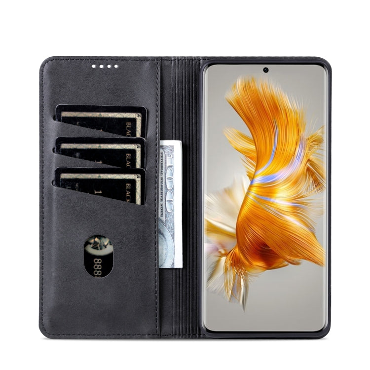 For Huawei Mate 50 / Mate 50E AZNS Magnetic Calf Texture Flip Leather Phone Case