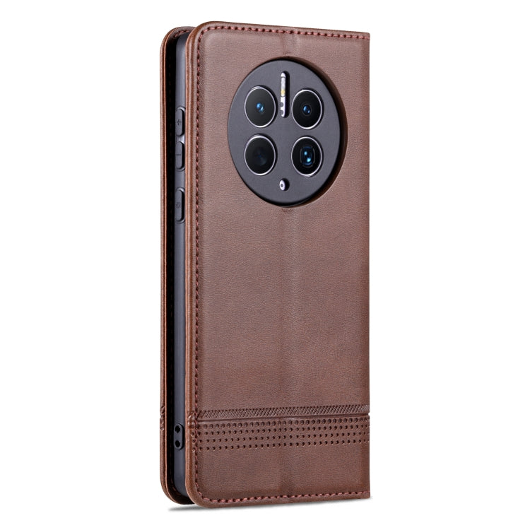 For Huawei Mate 50 Pro AZNS Magnetic Calf Texture Flip Leather Phone Case