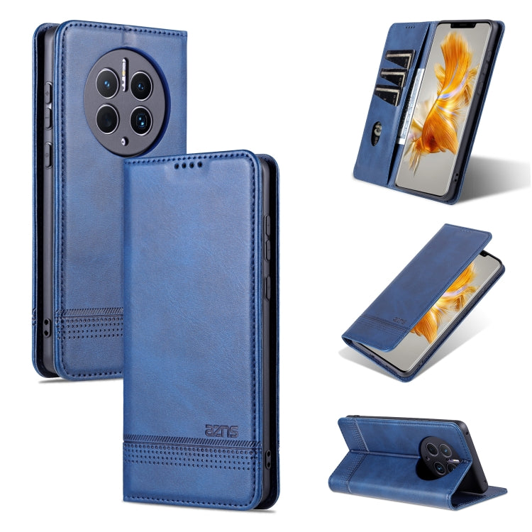 For Huawei Mate 50 Pro AZNS Magnetic Calf Texture Flip Leather Phone Case