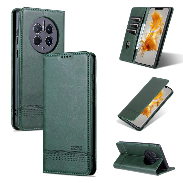 For Huawei Mate 50 Pro AZNS Magnetic Calf Texture Flip Leather Phone Case