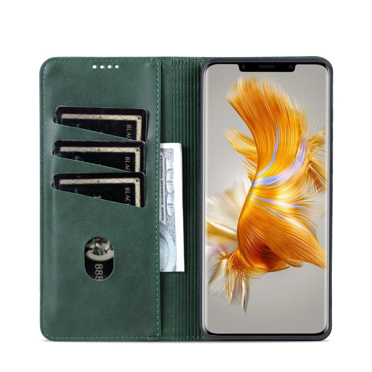 For Huawei Mate 50 Pro AZNS Magnetic Calf Texture Flip Leather Phone Case