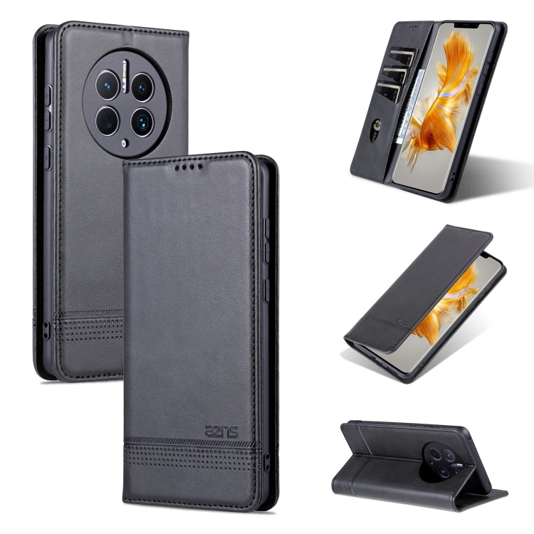 For Huawei Mate 50 Pro AZNS Magnetic Calf Texture Flip Leather Phone Case