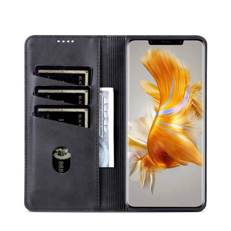 For Huawei Mate 50 Pro AZNS Magnetic Calf Texture Flip Leather Phone Case