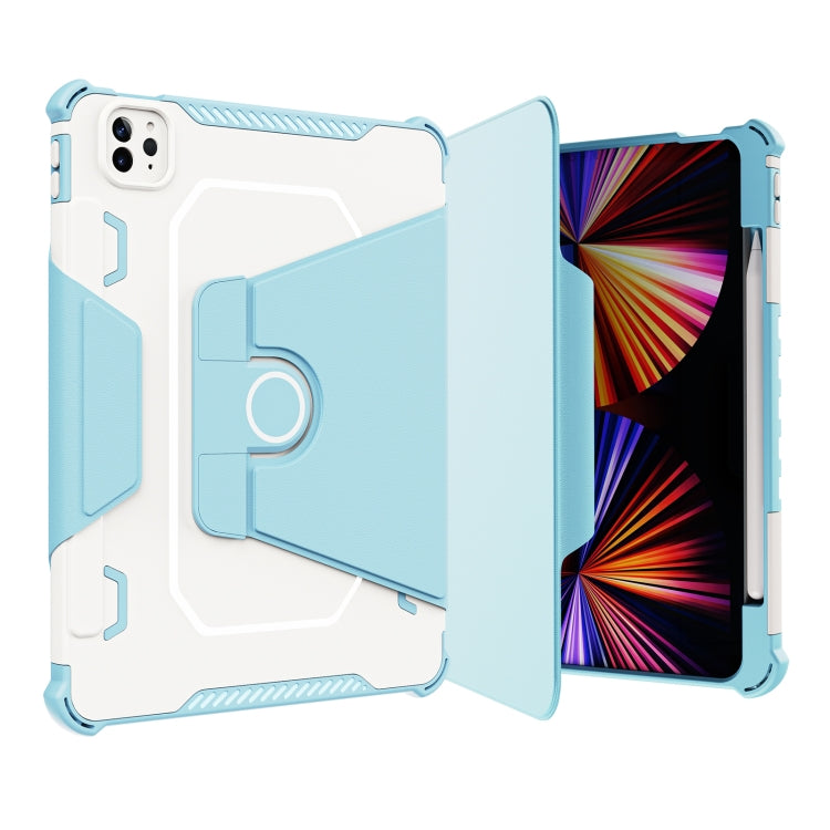 360 Degree Rotating Armored Smart Tablet Leather Case For iPad Pro 11 inch 2022/2021/2020/2018 / Air5 2022/Air4 2020