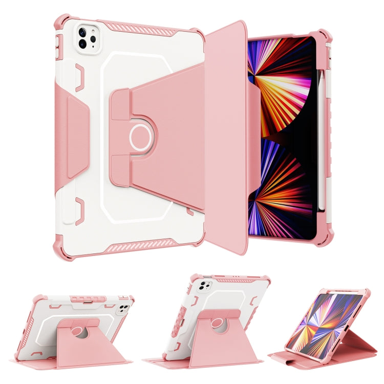 360 Degree Rotating Armored Smart Tablet Leather Case For iPad Pro 11 inch 2022/2021/2020/2018 / Air5 2022/Air4 2020
