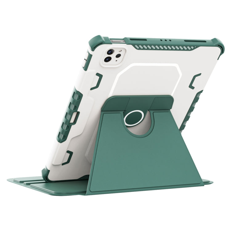 360 Degree Rotating Armored Smart Tablet Leather Case For iPad Pro 11 inch 2022/2021/2020/2018 / Air5 2022/Air4 2020
