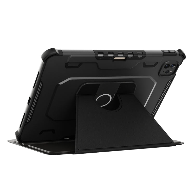360 Degree Rotating Armored Smart Tablet Leather Case For iPad Pro 11 inch 2022/2021/2020/2018 / Air5 2022/Air4 2020