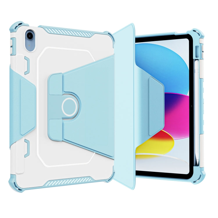360 Degree Rotating Armored Smart Tablet Leather Case For iPad 10th Gen 10.9 2022