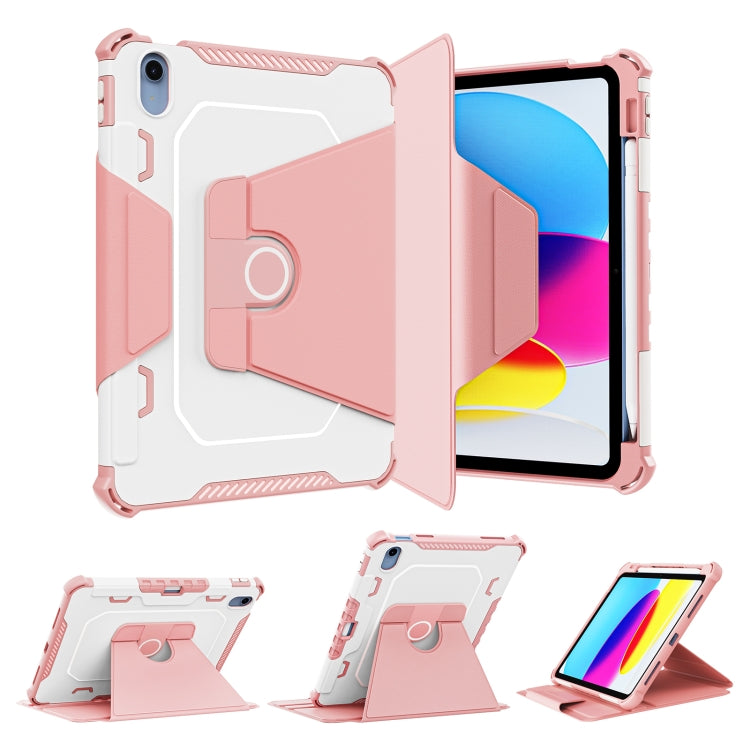 360 Degree Rotating Armored Smart Tablet Leather Case For iPad 10th Gen 10.9 2022