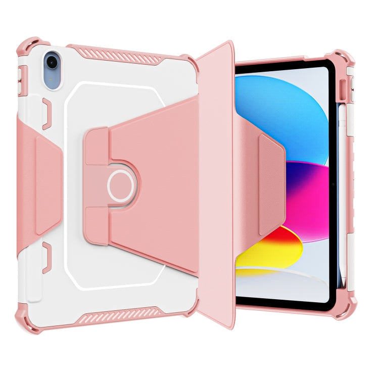 360 Degree Rotating Armored Smart Tablet Leather Case For iPad 10th Gen 10.9 2022