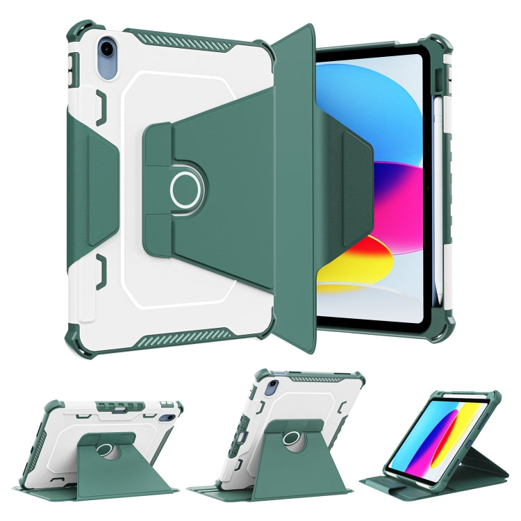 360 Degree Rotating Armored Smart Tablet Leather Case For iPad 10th Gen 10.9 2022