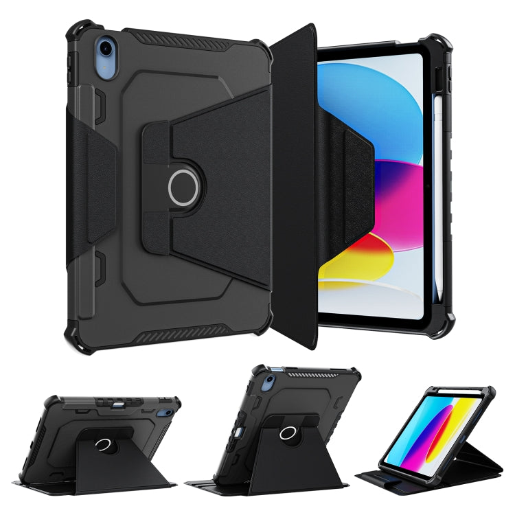 360 Degree Rotating Armored Smart Tablet Leather Case For iPad 10th Gen 10.9 2022