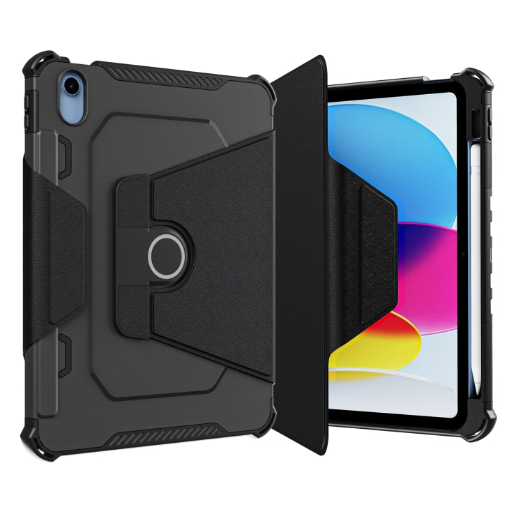 360 Degree Rotating Armored Smart Tablet Leather Case For iPad 10th Gen 10.9 2022