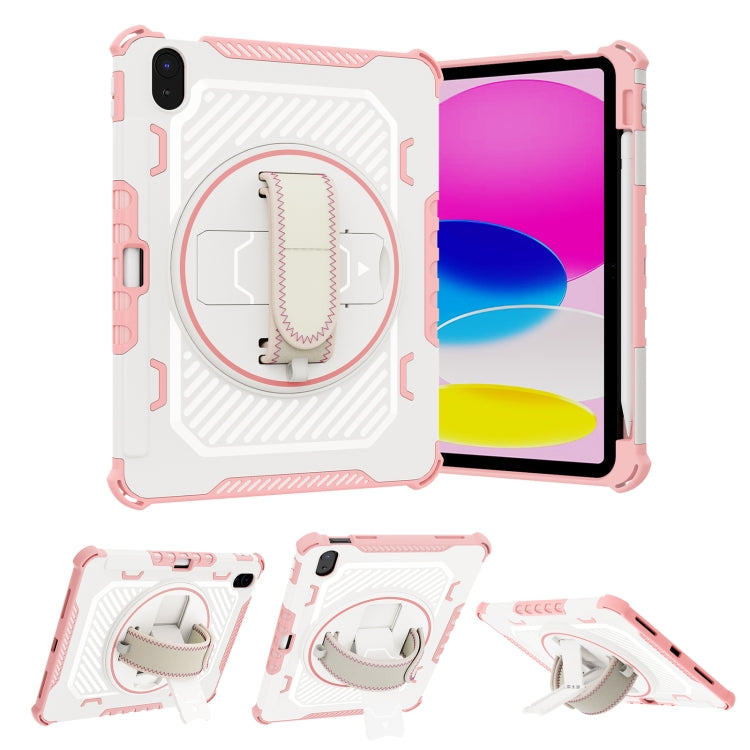 For iPad 10th Gen 10.9 2022 Shockproof Tablet Case with Holder & Hand Strap