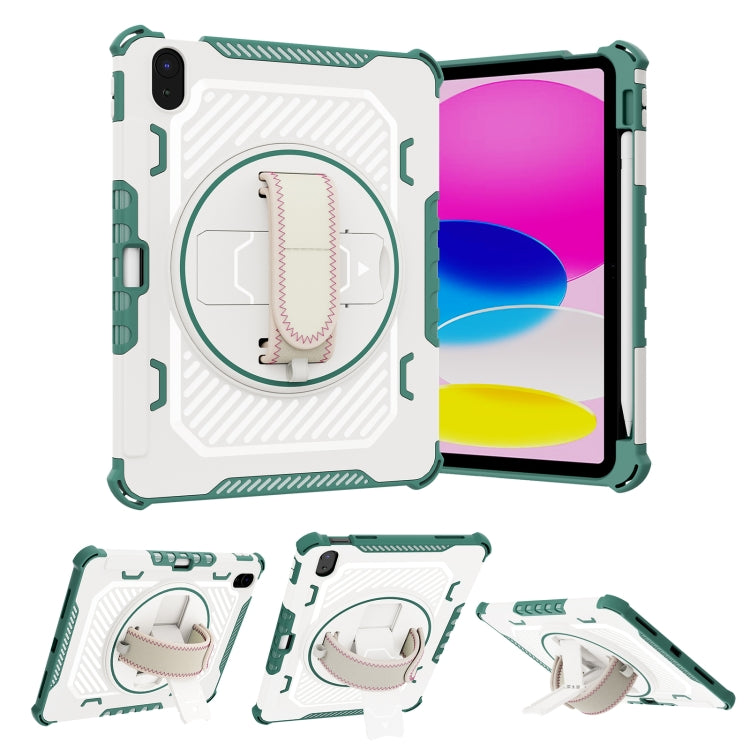 For iPad 10th Gen 10.9 2022 Shockproof Tablet Case with Holder & Hand Strap