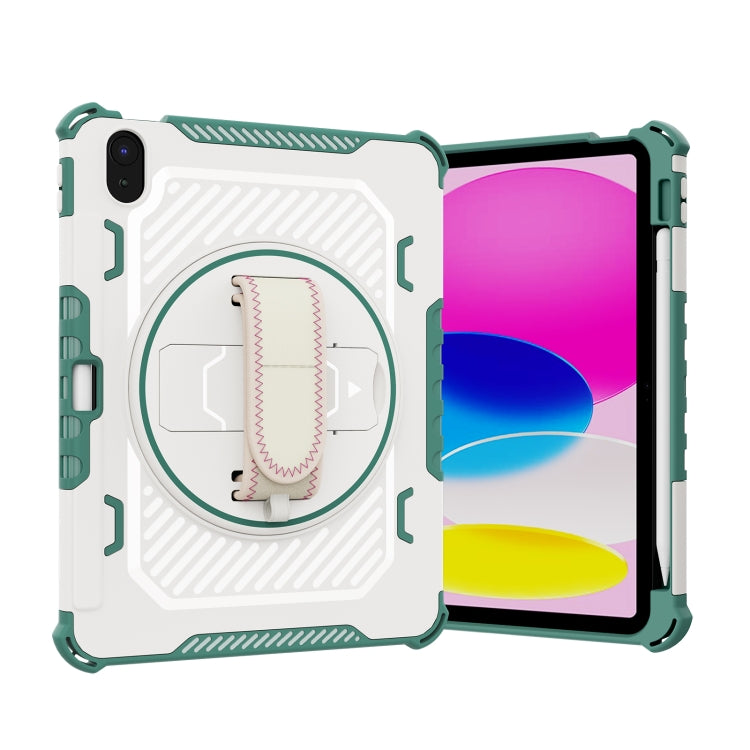 For iPad 10th Gen 10.9 2022 Shockproof Tablet Case with Holder & Hand Strap