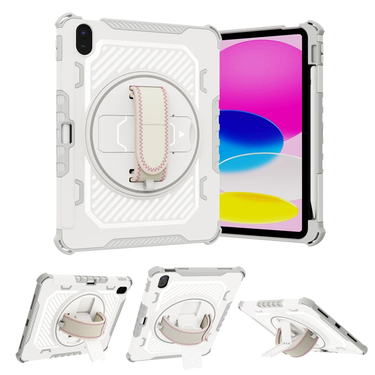 For iPad 10th Gen 10.9 2022 Shockproof Tablet Case with Holder & Hand Strap