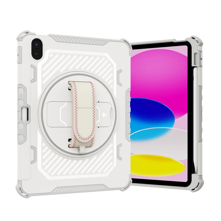 For iPad 10th Gen 10.9 2022 Shockproof Tablet Case with Holder & Hand Strap