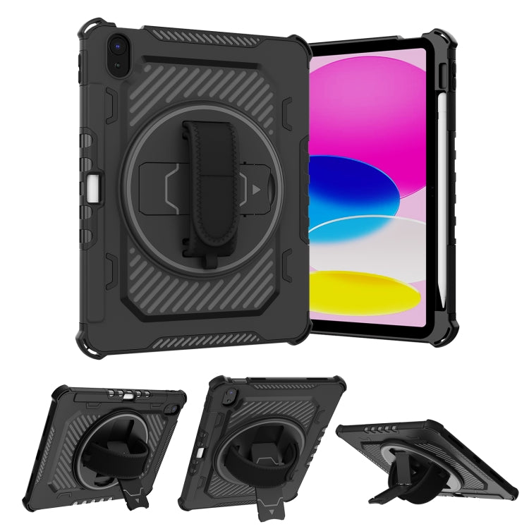 For iPad 10th Gen 10.9 2022 Shockproof Tablet Case with Holder & Hand Strap