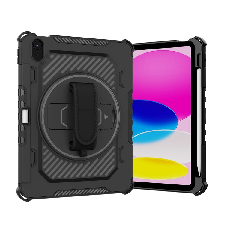 For iPad 10th Gen 10.9 2022 Shockproof Tablet Case with Holder & Hand Strap