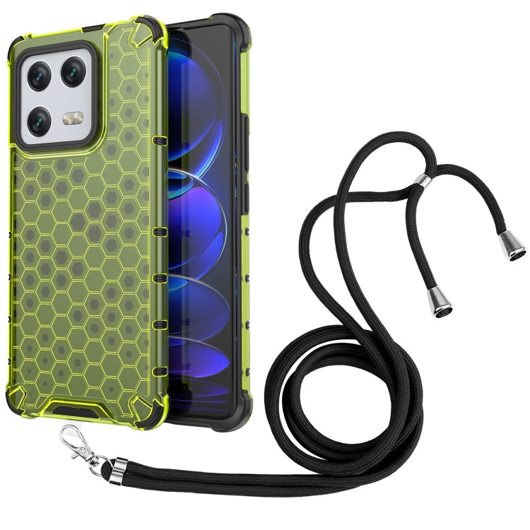 For Xiaomi 13 Pro Lanyard Honeycomb Phone Case