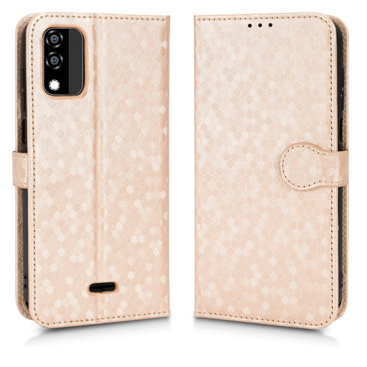 For BLU C5 Max 2022 Honeycomb Dot Texture Leather Phone Case