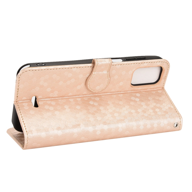 For BLU C5 Max 2022 Honeycomb Dot Texture Leather Phone Case