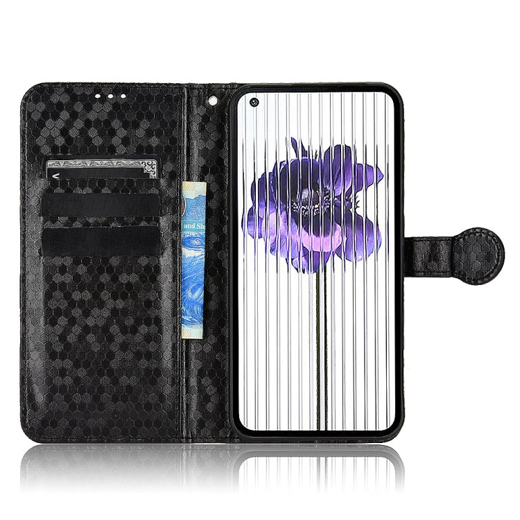For Nothing Phone 1 Honeycomb Dot Texture Leather Phone Case