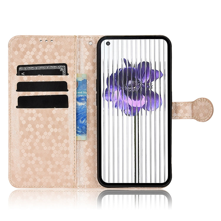 For Nothing Phone 1 Honeycomb Dot Texture Leather Phone Case