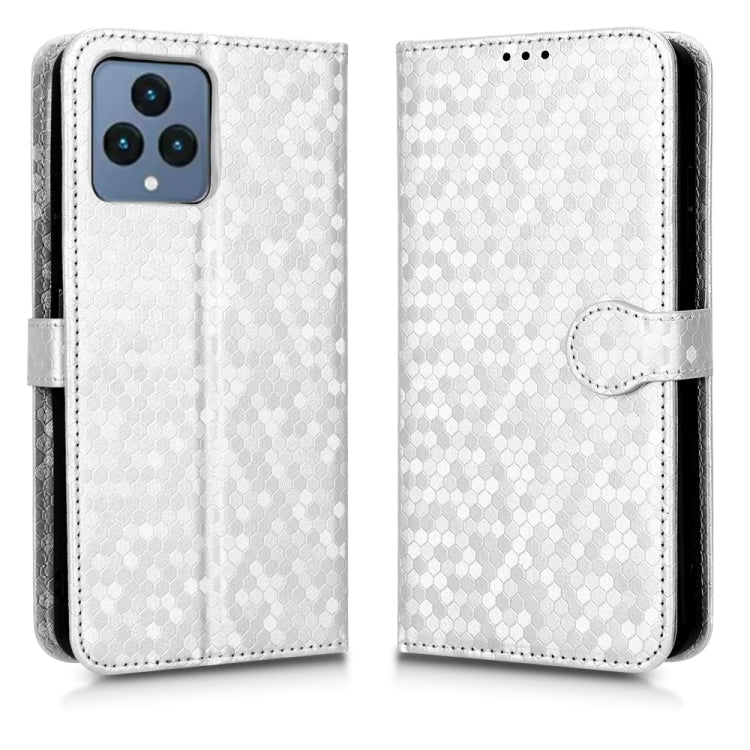 For T-Mobile REVVL 6 5G Honeycomb Dot Texture Leather Phone Case