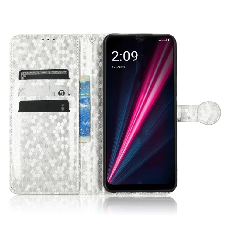 For T-Mobile REVVL 6 5G Honeycomb Dot Texture Leather Phone Case