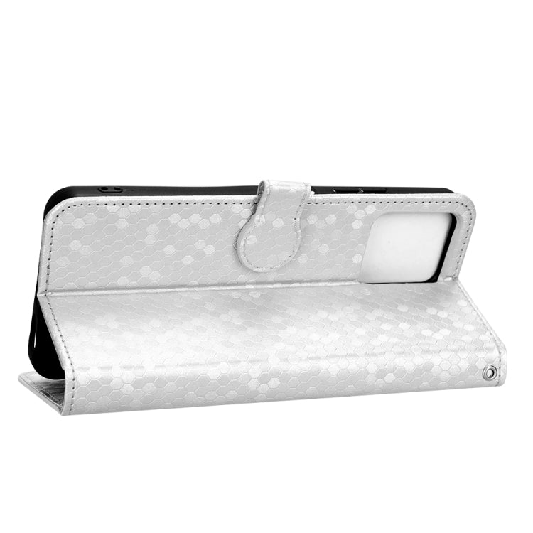 For T-Mobile REVVL 6 5G Honeycomb Dot Texture Leather Phone Case