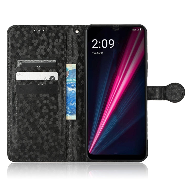 For T-Mobile REVVL 6 Pro 5G Honeycomb Dot Texture Leather Phone Case