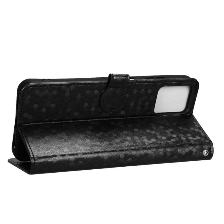 For T-Mobile REVVL 6 Pro 5G Honeycomb Dot Texture Leather Phone Case