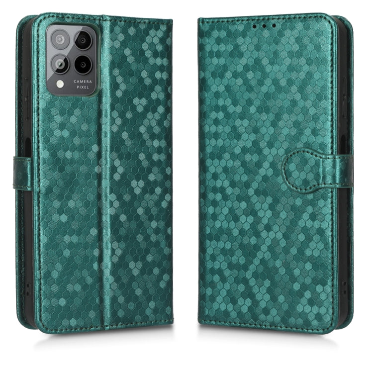 For T-Mobile REVVL 6 Pro 5G Honeycomb Dot Texture Leather Phone Case