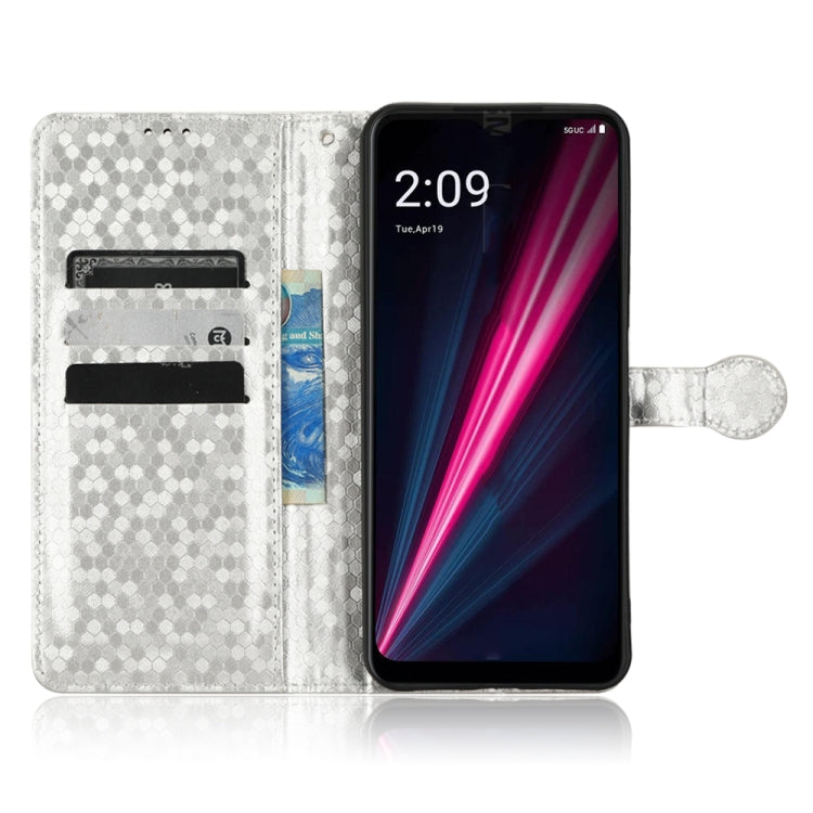 For T-Mobile REVVL 6 Pro 5G Honeycomb Dot Texture Leather Phone Case