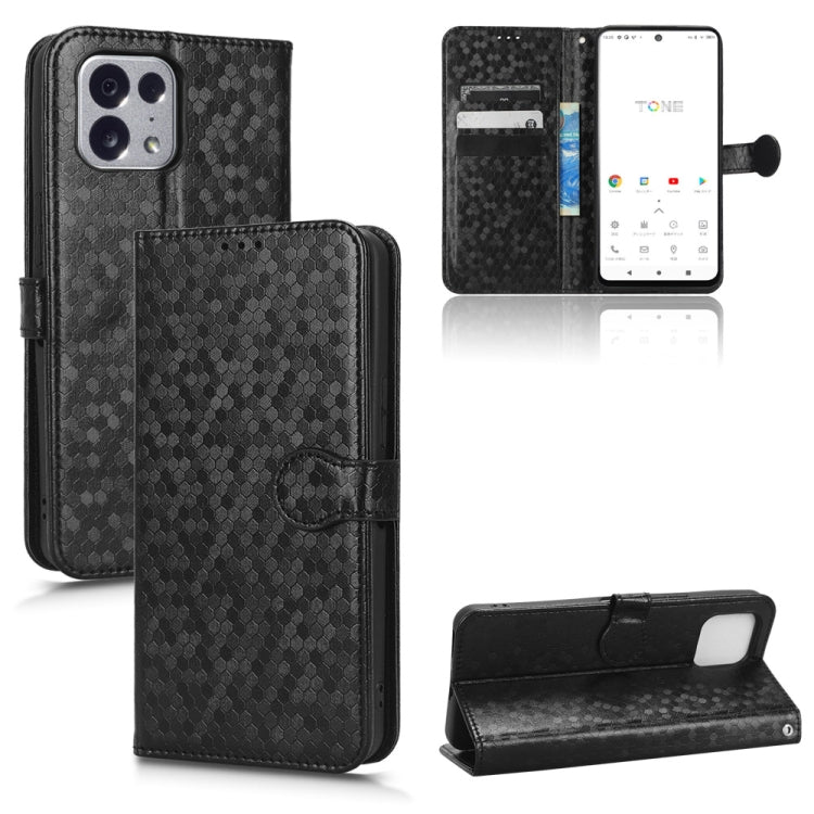 For Tone E22 Honeycomb Dot Texture Leather Phone Case
