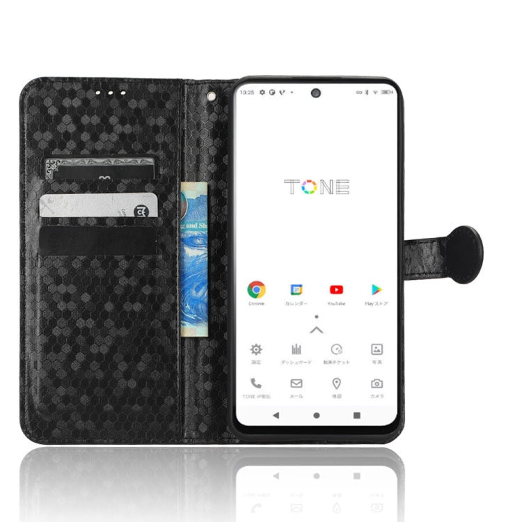 For Tone E22 Honeycomb Dot Texture Leather Phone Case