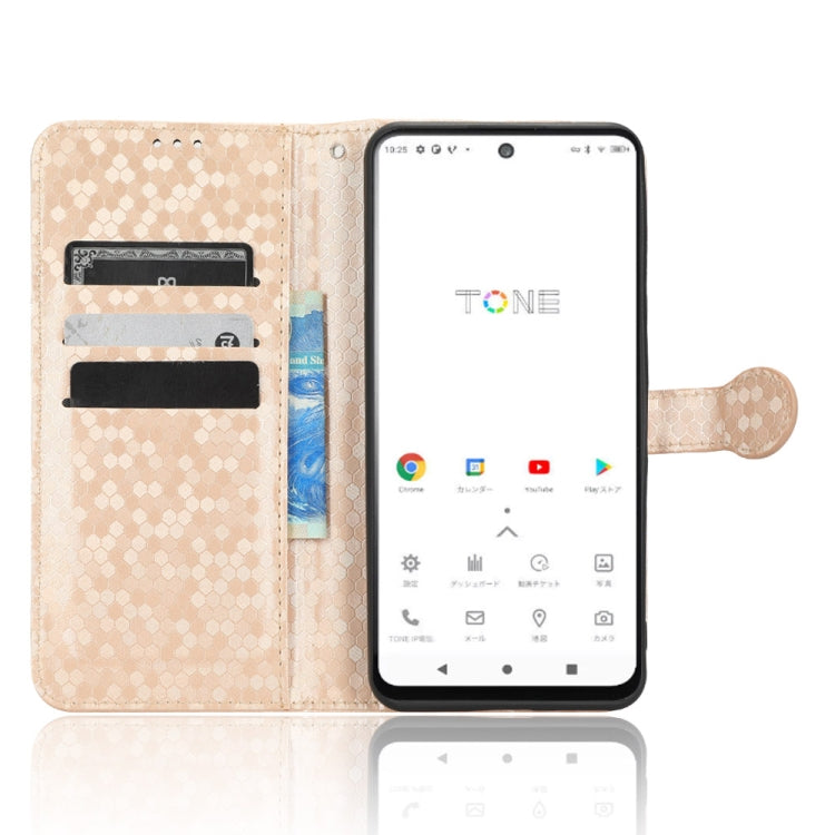 For Tone E22 Honeycomb Dot Texture Leather Phone Case