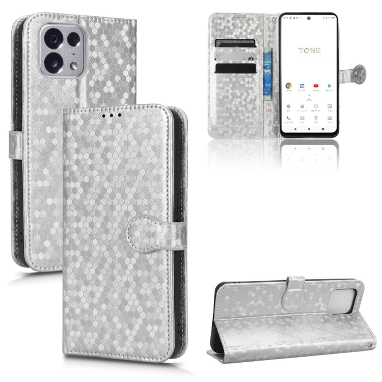For Tone E22 Honeycomb Dot Texture Leather Phone Case