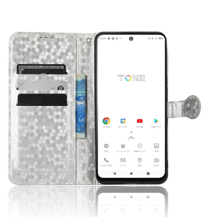 For Tone E22 Honeycomb Dot Texture Leather Phone Case
